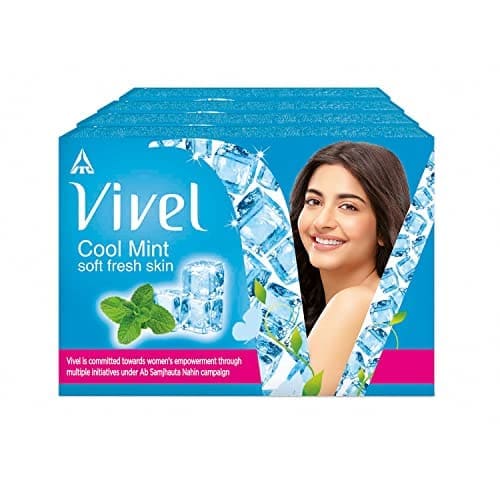 Vivel Cool Mint, Soft Fresh Skin Soap, 600g (150g - Pack of ...