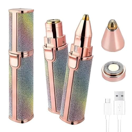 🛒 Hewan Eyebrow Trimmer & Facial Hair Remover Razor for Women - Professional Personal Hair Removal (facial epilator) (Portable eyebrow epilator), Multicolor