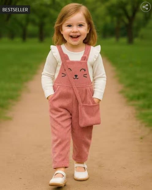 🔥 Ninas Girls Ribbed Pants & Top Set 👧💗