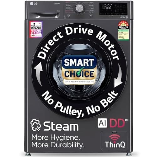 LG Smart Choice, 9 Kg, 5 Star, AI Direct Drive Technology, S...