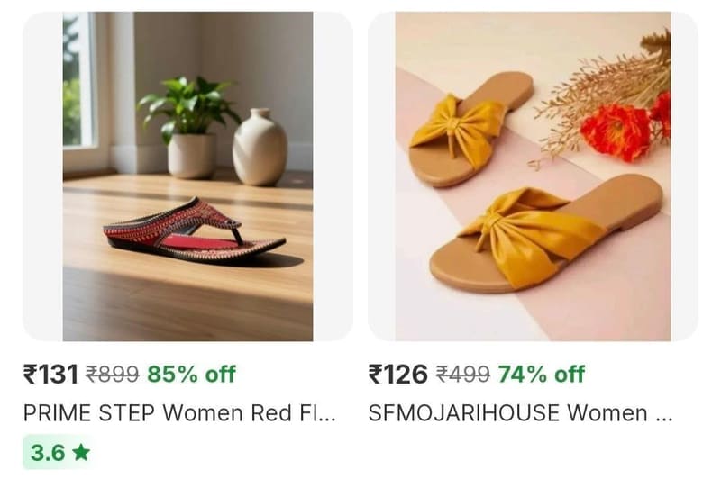 💥 Women's Flats From ₹126