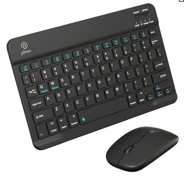 Amazon - pTron Keyvo KW4 Wireless Keyboard & Mouse Combo Set
