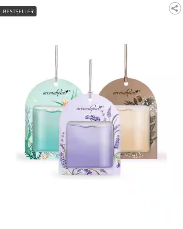 🚗 AROMAHPURE Set of 3 Gel Wink Hanging Car Perfumes ✨🌸