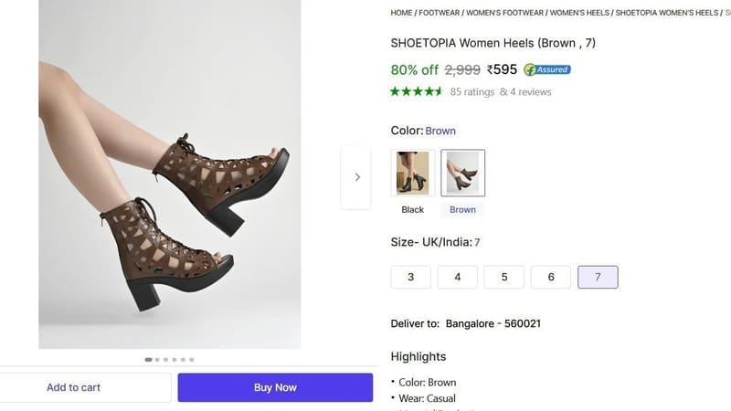 🔥  Women Heels @ ₹595