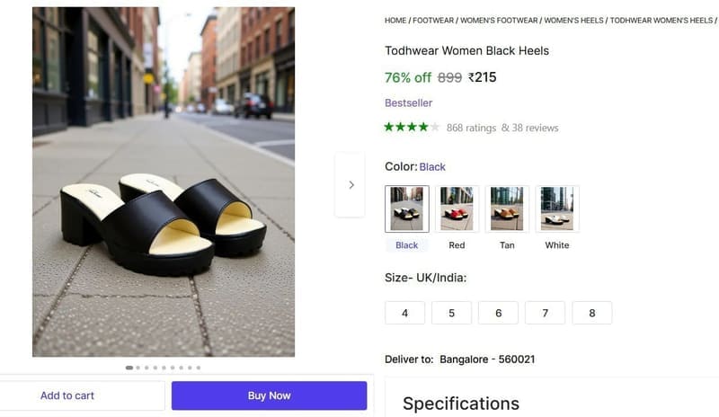 🔥  Best Deals on Women Heels