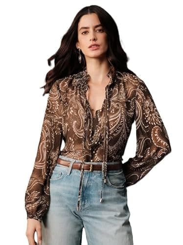 🛒 Zurity Women Shirt || Shirt for Woman || Top for Women (S-01-BROWN-XL)