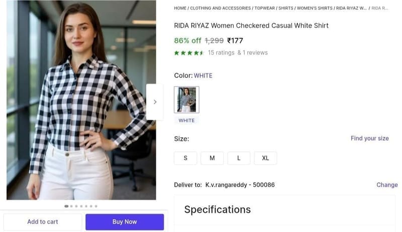 🔥 Women's Casual Shirt @ ₹177