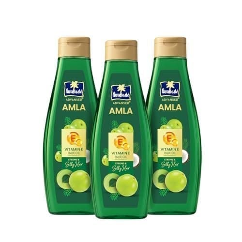 🛒 Parachute Advansed Amla Hair Oil with Vitamin E | 500ml x 3| Amla & Vitamin E | For All Hair Types