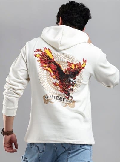 🔥 Myntra Fashion Loot – LEWEL Men's Printed Hooded Sweatshirt 🧥🔥