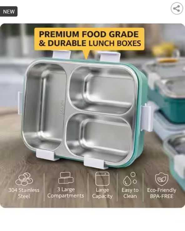 🍱 AJIO Kitchen Deal – BERYX Insulated Stainless Steel Lunch Box ✨