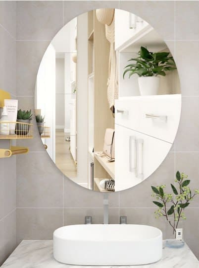 🪞 Myntra Home Décor Deal – ARYAANSH Silver-Toned Oval Shaped Glass Wall Mirror ✨🏠