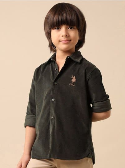 👕 Myntra Kids Fashion Deal – U.S. Polo Assn. Kids Boys Cotton Spread Collar Casual Shirt ✨