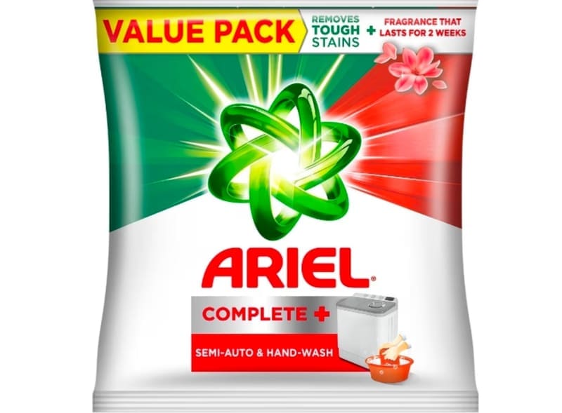 Ariel Complete Detergent Powder, 4kg, Removes 100 Tough Stains for ₹602.