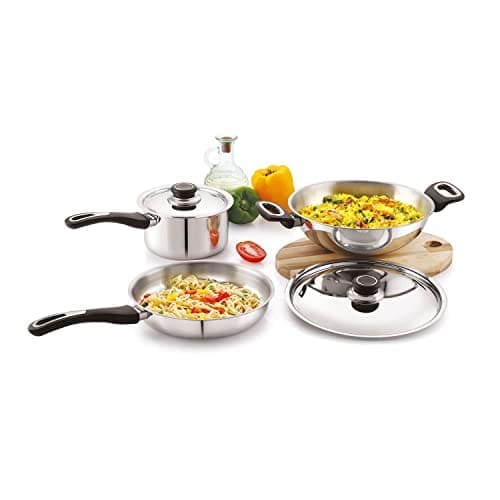 Anjali FP3PCS Fiesta Pro Stainless Steel 3 Pieces Set Having...