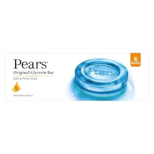 Pears Original Glycerin Soap Bar - Soft & Fresh Glow | With ...