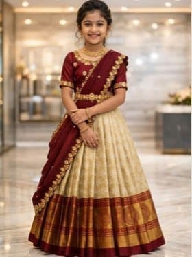 👧✨ Myntra Kids Ethnic Wear Deal – KALINI Girls Lehenga Set 💖