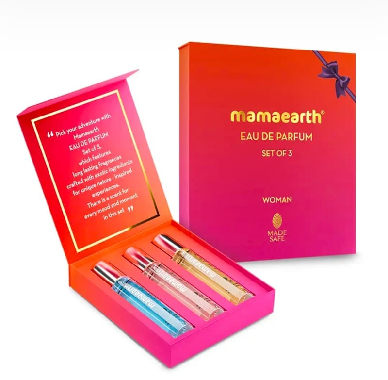 Mamaearth Women's 3-Piece Long-Lasting Eau De Parfum, 15ml Each for ₹224.