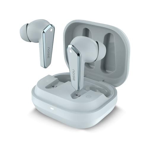 🛒 Noise Buds N1 Truly Wireless Earbuds with Chrome Finish, 40H of Playtime, Quad Mic with ENC, Ultra Low Latency Gaming (Up to 40 Ms), Instacharge(10 Min=120 Min), Bluetooth V5.3(Ice Blue)