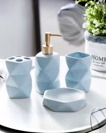 🛁 AJIO Home Essentials Deal – UMAI Ceramic 4-Piece Bathroom Set ✨