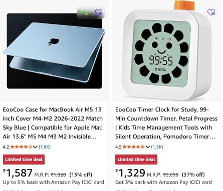 Grab: Upto 37% Off on EooCoo Smart Gadgets 🔥🔥