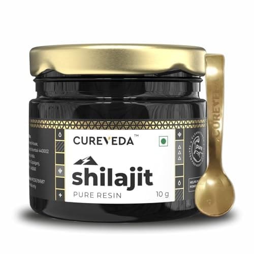 Cureveda Himalayan Shilajit For Men Resin 10 gm | 98% Fulvic...