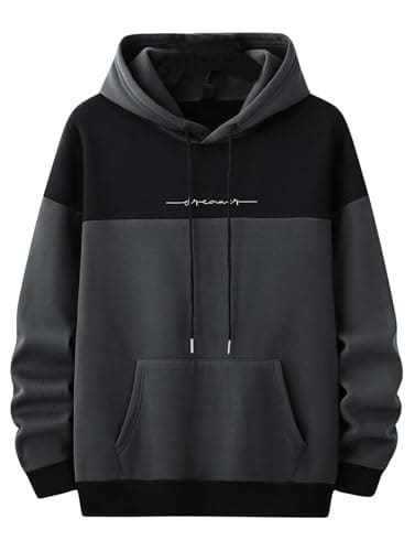 🛒 Lymio Hoodie|| Sweatshirt for Unisex || Unisex Hoodie and Sweatshirt (H-47-Black-L)