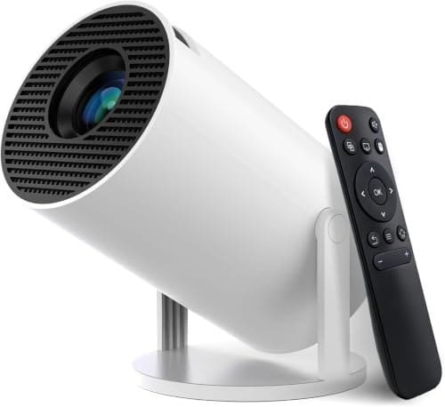 🛒 Mini Projector with WiFi and Bluetooth, Built-in App,1080P Supported Portable Movie Projector, 130" Display Home Theater Video Projector, Compatible with TV Stick, HDMI, USB, Smartphone, and Laptop for Kids and Adults.R1