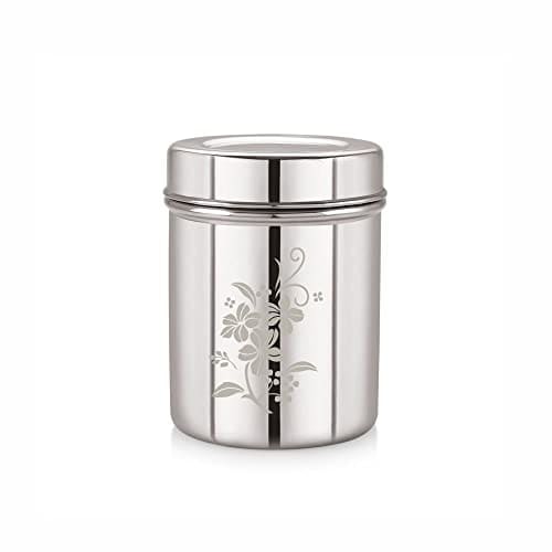 Neelam Stainless Steel 11 (22G) Lazer Etching Deep Dabba, 14...