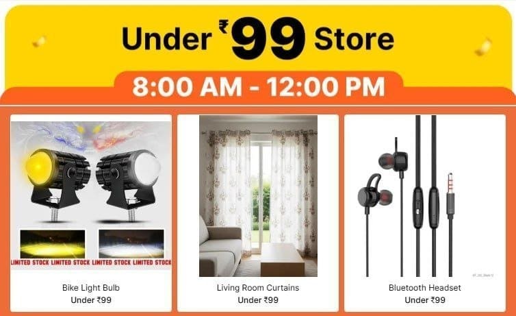🔥  Under ₹99 Store