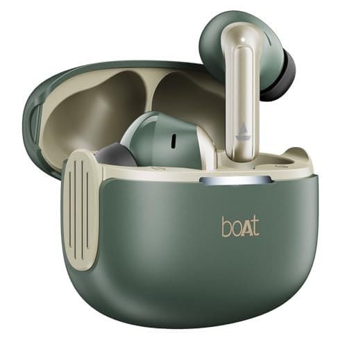 🛒 boAt Airdopes 219, 4Mics ENx, 40H Battery, Best in Segment for Calling, Stream Ad Free Music via App Support, Bluetooth Earbuds, TWS Ear Buds Wireless Earphones with mic (Forest Sage)