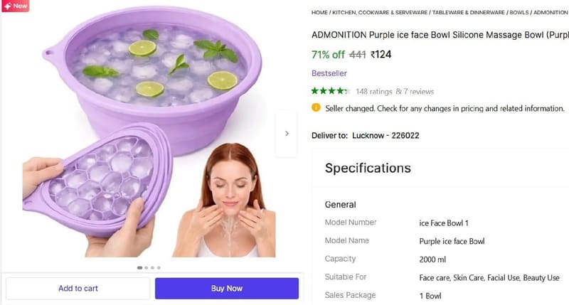 🔥  Silicone Massage Bowl @ ₹124