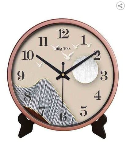 🕒 OLIVE TREE Round Shaped Analog Wall Clock ✨🏠