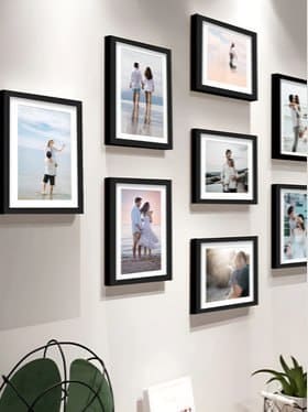 🖼 Stuthi Arts Black 9 Pieces Wood Wall Photo Frames ✨🏠