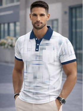 🔥 TAZO Men Printed Polo Collar Pocket T-Shirt 👕✨