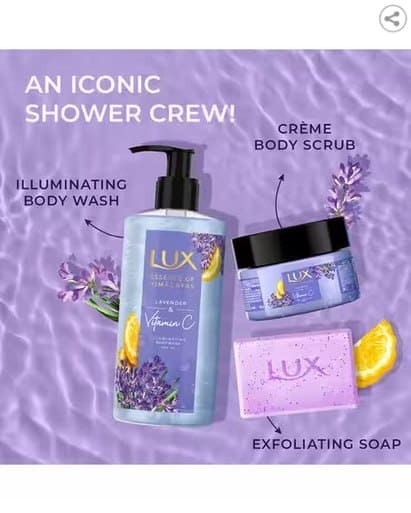 🛁 LUX Lavender & Vitamin C Shim Body Wash 🌸✨
