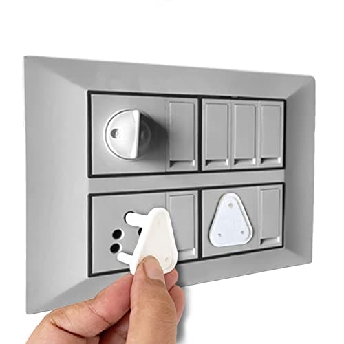 🛒 BabyPro Electric Socket Cover, Pack of 12, White, for Child Protection