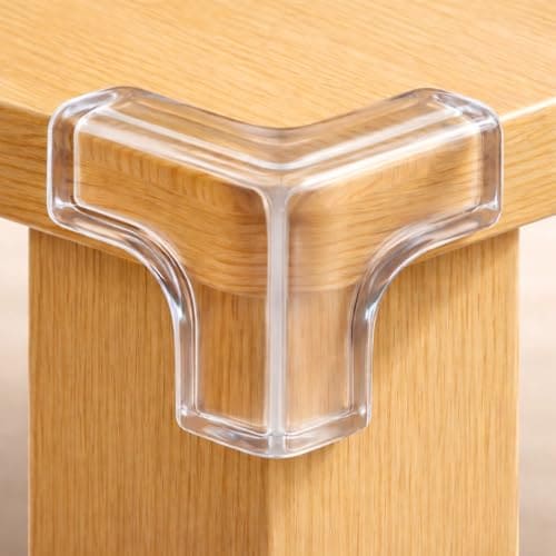 🛒 Rster Pack of 12 Silicone Corner Protector for Baby Edge Protector for Sharp Edges Baby Proofing Edge Guards Table Corners Edge Protector for Furniture Bed