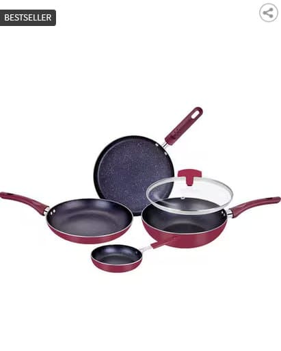 🍳 BERGNER Set of 5 Non-Stick Cookware Set ✨🏠