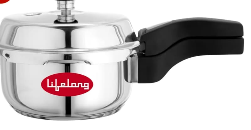 Lifelong Triply Stainless Steel Pressure Cooker, 2 Ltr @1499.