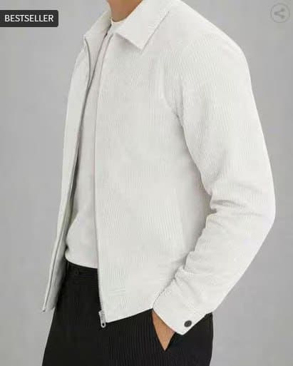 HOODLER Men Regular Fit Zip-Front Shacket