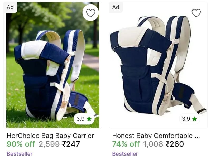 🔥 Baby Carry Bag @ ₹247