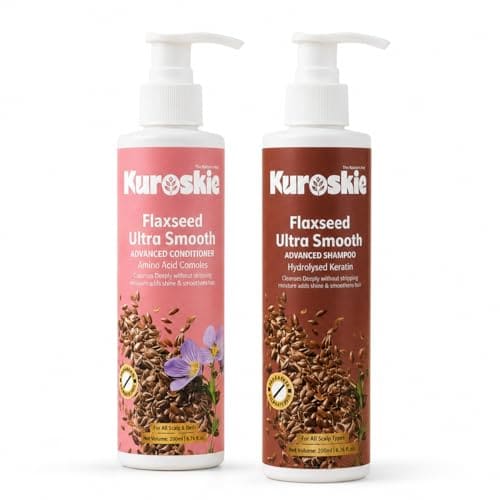 Flaxseed Ultra Smooth Shampoo & Conditioner Combo | Flaxseed...