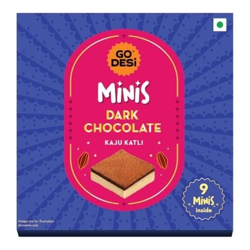 GO DESi - Minis Dark Chocolate Kaju Katli | Made with whole ...