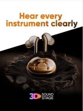 🔥 mivi DuoPods Roar TWS Earbuds – Mocha Beige 🎧