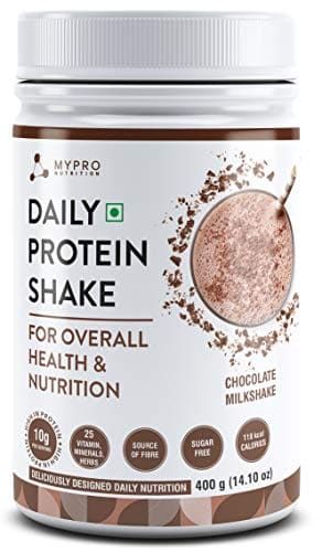 🛒 Mypro Sport Nutrition Daily Protein Shake 118 kcal Calories, 25 Vitamin -Serving -40- For Men & Women Chocolate Milk Shake Flavor For 400Gm