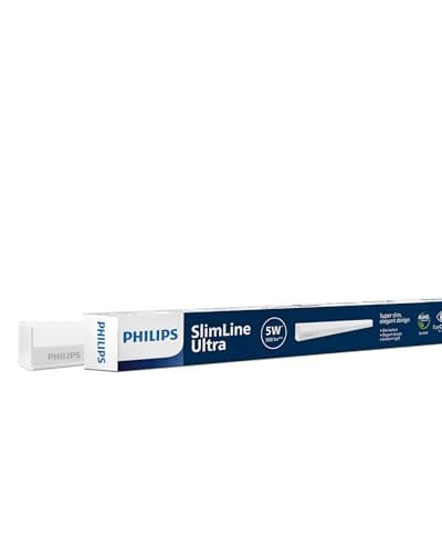 🛒 Philips 5-watt LED Batten/Tubelight | Slimline Ultra Compact 1-ft LED Batten for Living Room & Bedroom | Cool Day Light, Pack of 1
