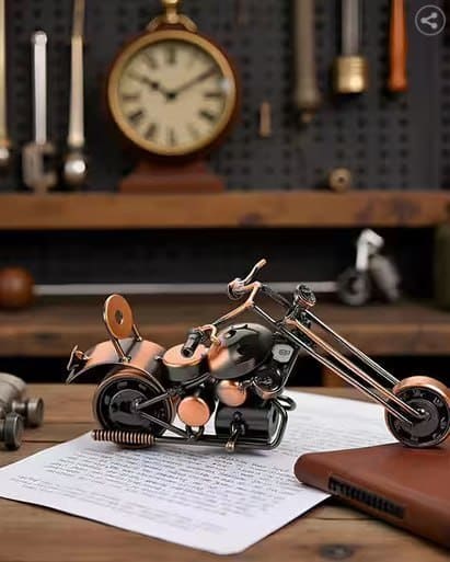 🔥 3MADS Exquisitely Crafted Motorcycle Model Showpiece 🏍