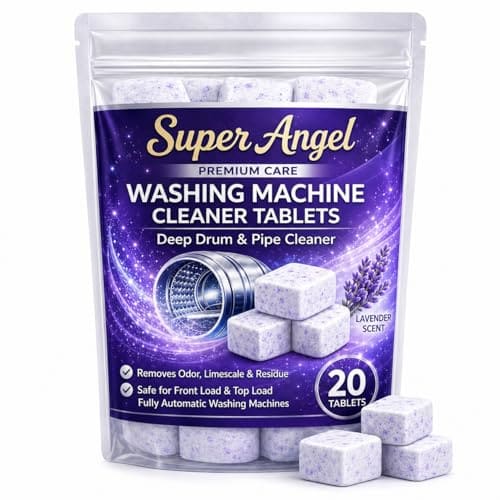 Super Angel Lavender-scented 20 Pcs Washing Machine Deep Cle...