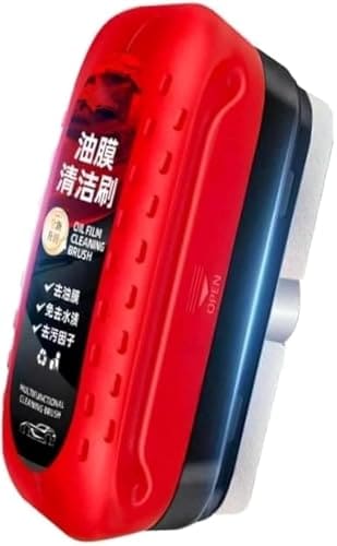Car Glass Oil Film Remover Brush with Built-in Cleaning Liqu...