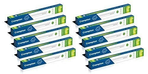 🛒 Crompton Laser Ray Neo 1 Feet 5W LED Batten| Energy Efficient Batten for Home | Warm White | Pack of 10